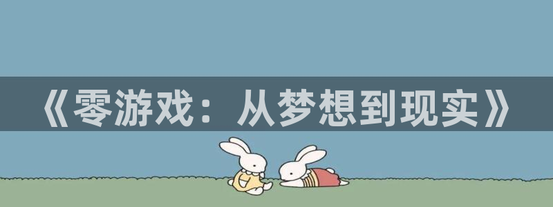  完美电竞平台怎么改名字：《零游戏：从梦想到现实》